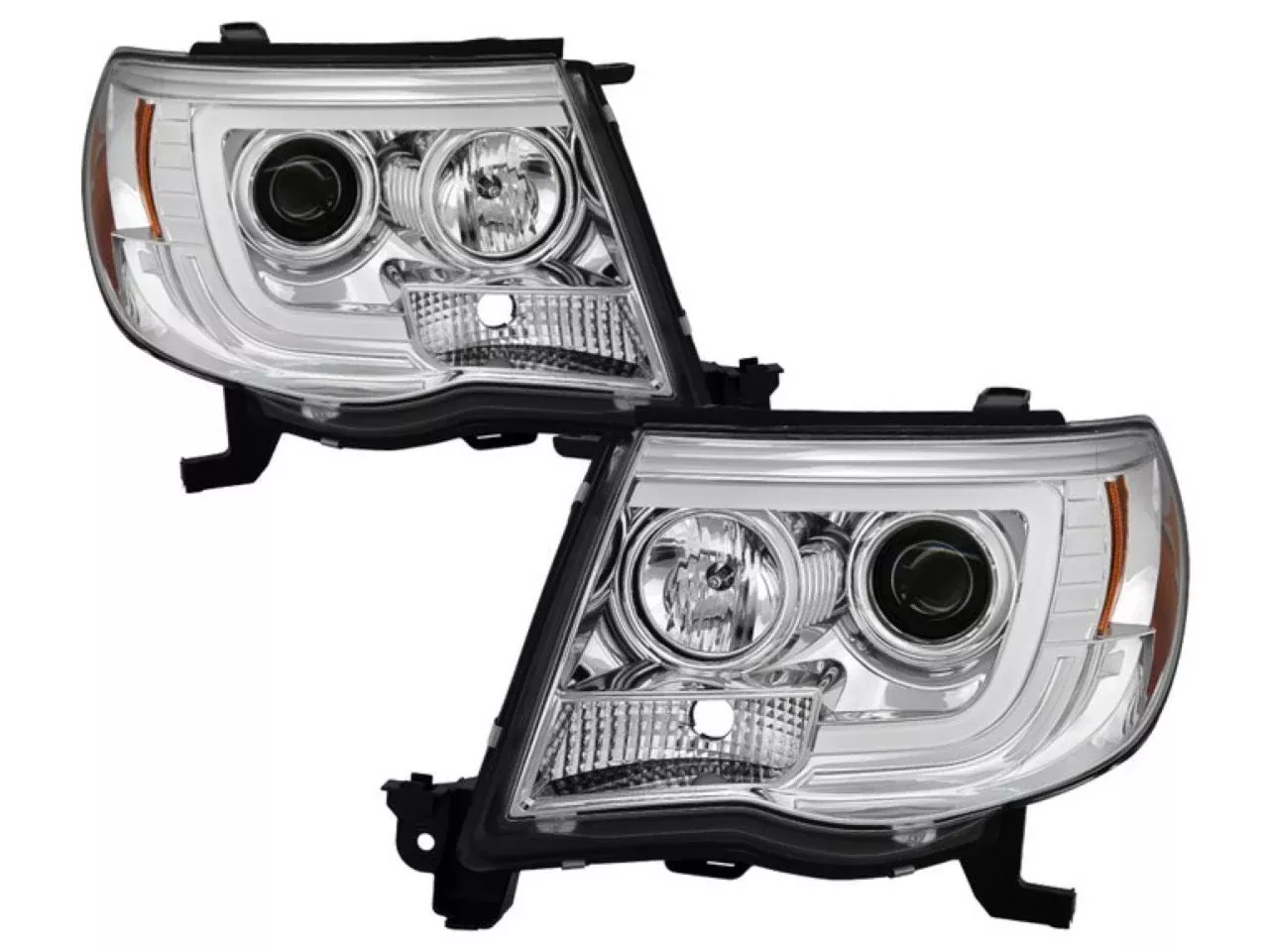 Spyder Toyota Tacoma 05-11 Version 2 Projector Headlights - Light Bar DRL