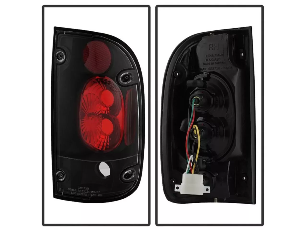Spyder Toyota Tacoma 95-00 Euro Style Tail Lights – Black