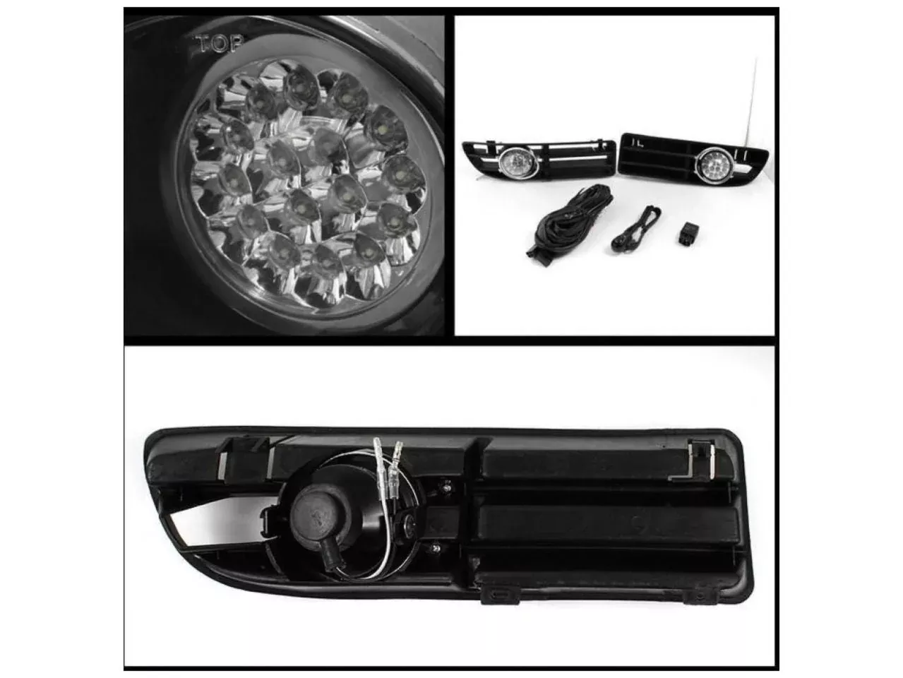 Spyder Volkswagen Jetta 99-05 LED Fog Lights w/Switch - Clear