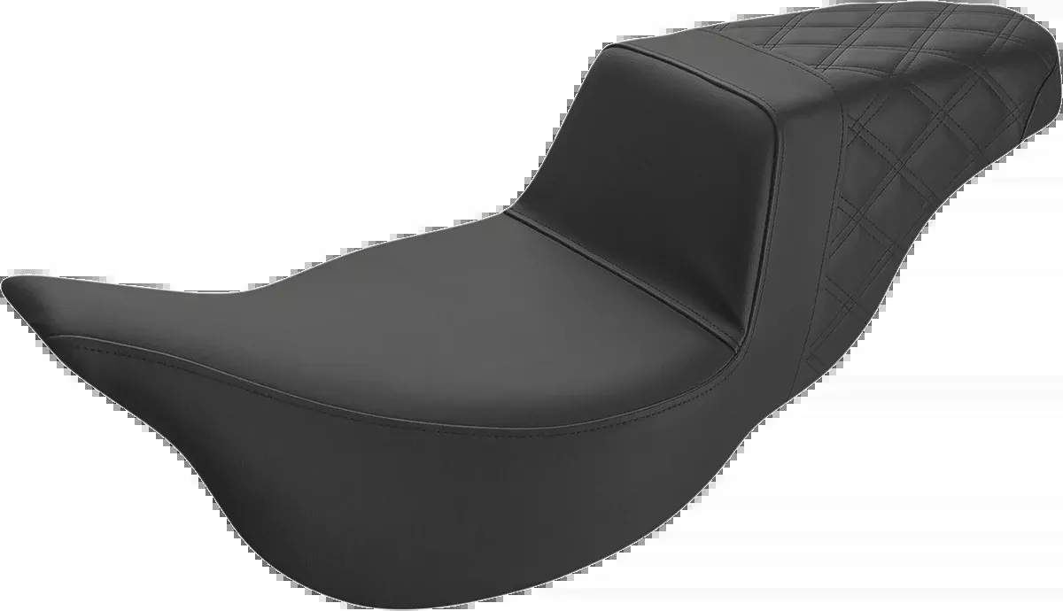 Step-Up Seat - Extended Reach - Rear Lattice Stitch - Black - FL '08-'24