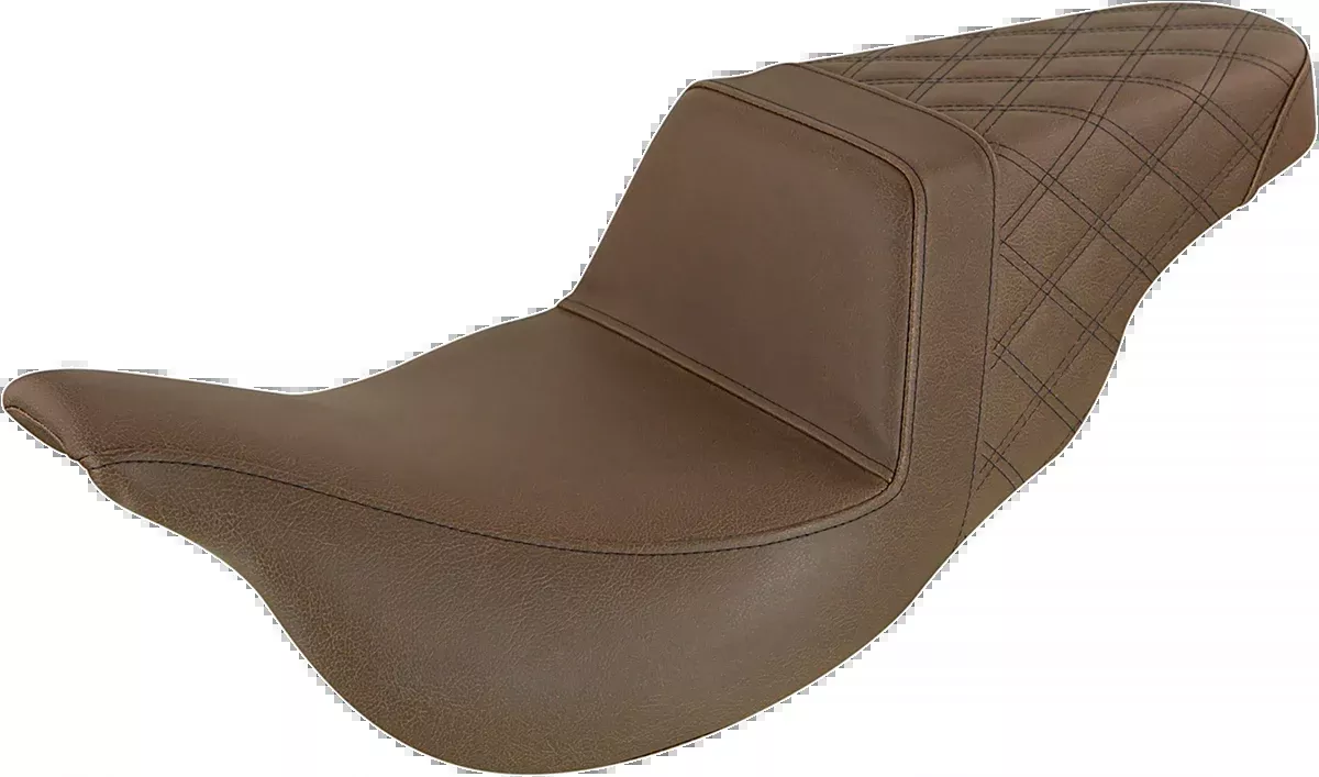 Step-Up Seat - Extended Reach - Rear Lattice Stitch - Brown - FL '08-'24