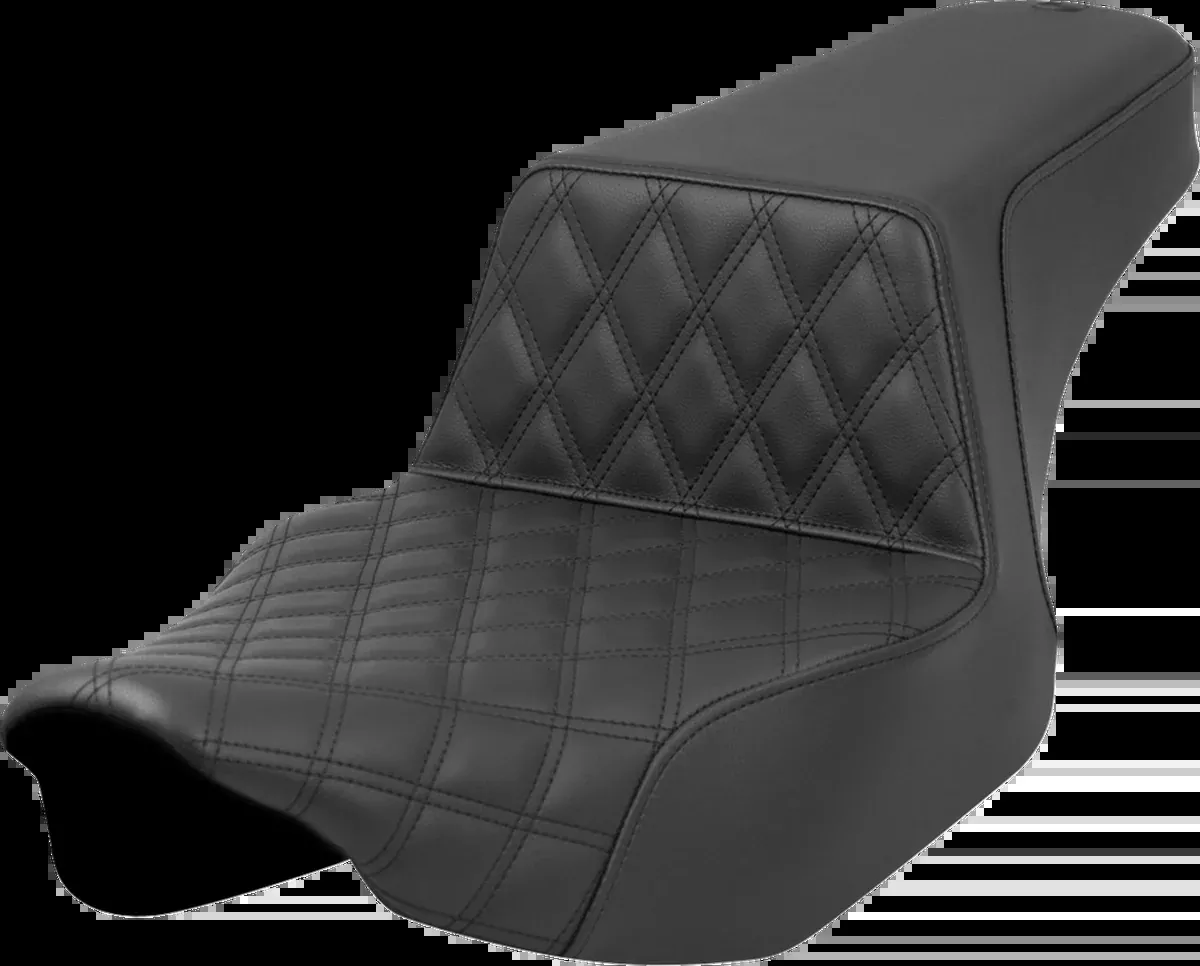 Step-Up Seat - Front Lattice Stitch - Black - Extended Reach - FL '23-'24