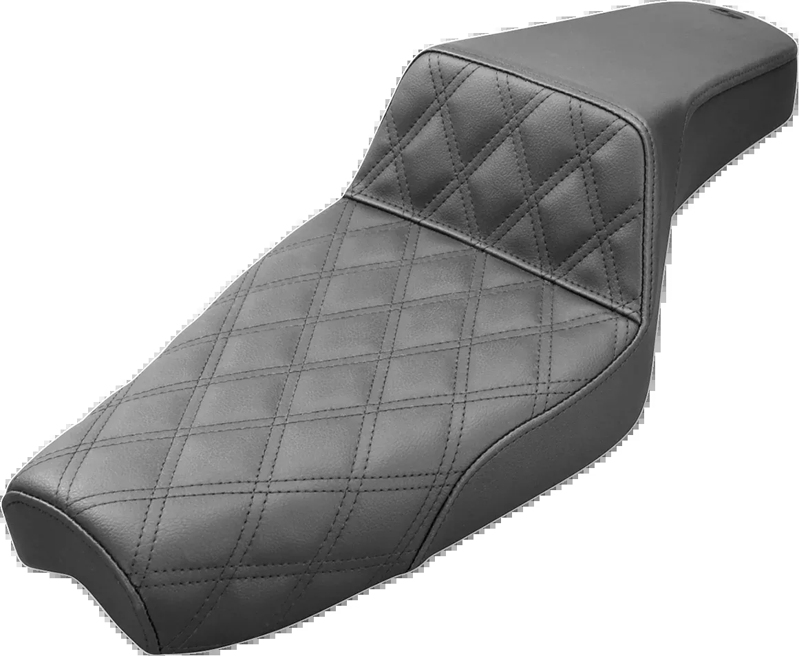 Step-Up Seat - Front Lattice Stitch - Black - XL