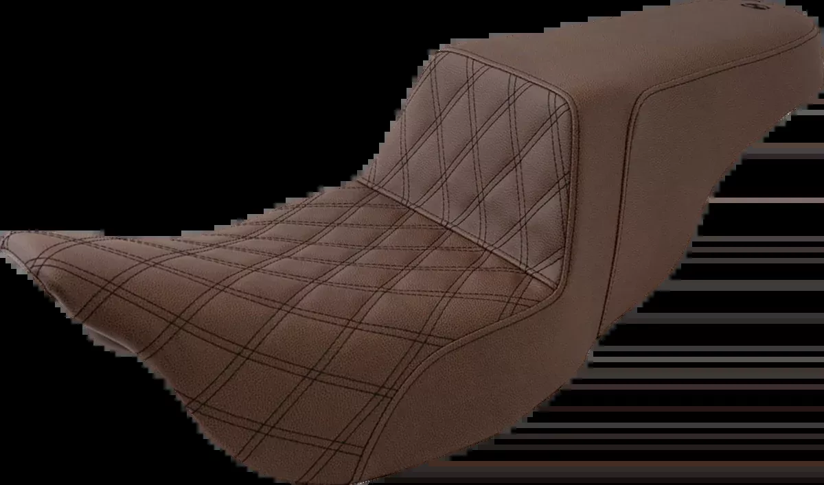 Step-Up Seat - Front Lattice Stitch - Brown - FL '08-'24