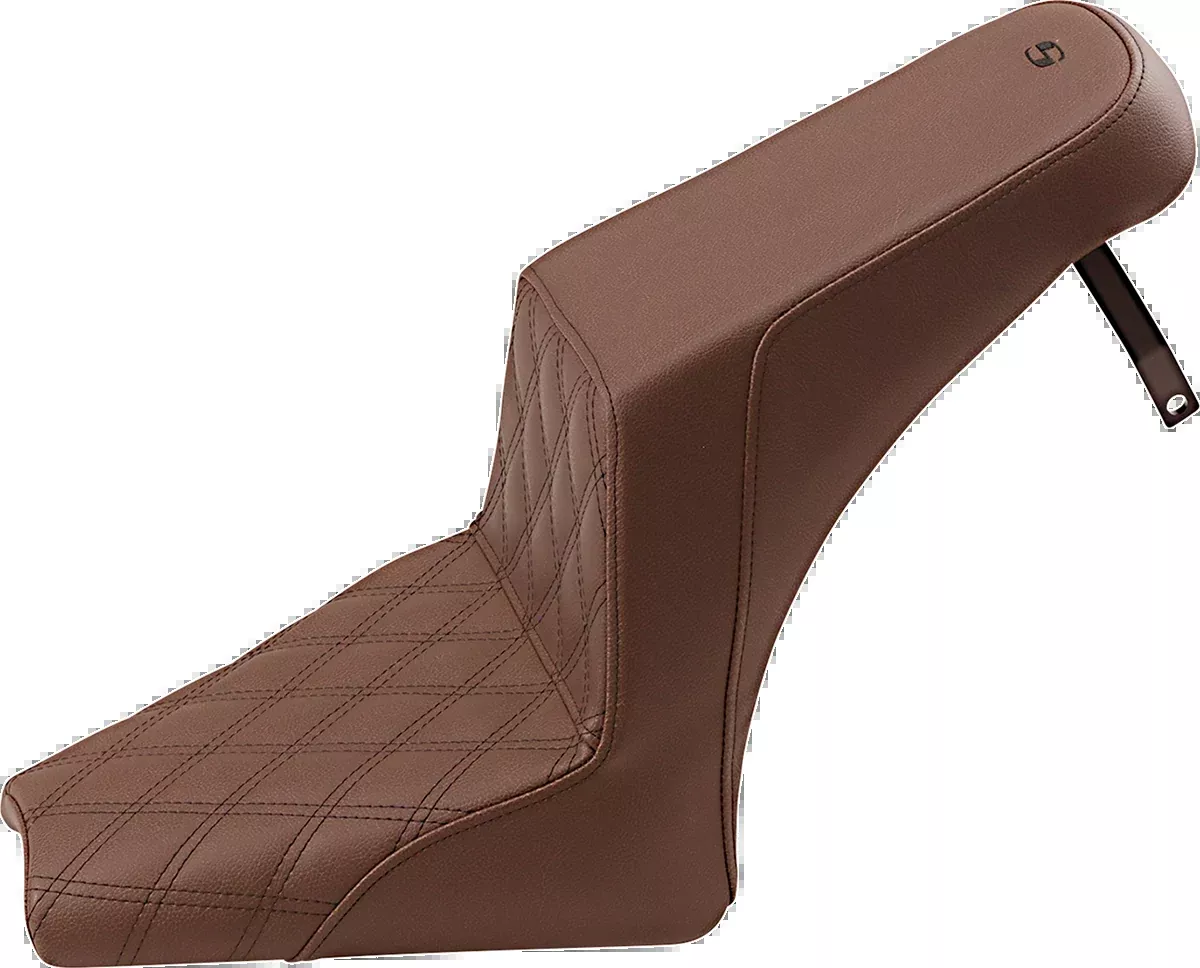 Step-Up Seat - Front Lattice Stitch/Rear Smooth - Brown - Scout Bobber