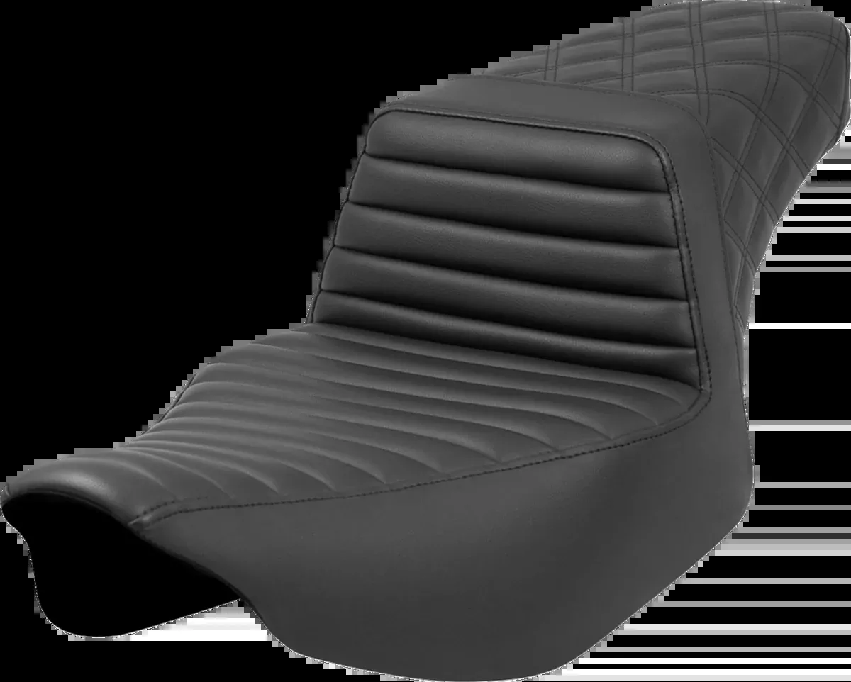 Step-Up Seat - Front Tuck-n-Roll/Rear Lattice - Black - Extended Reach - FL '23-'24