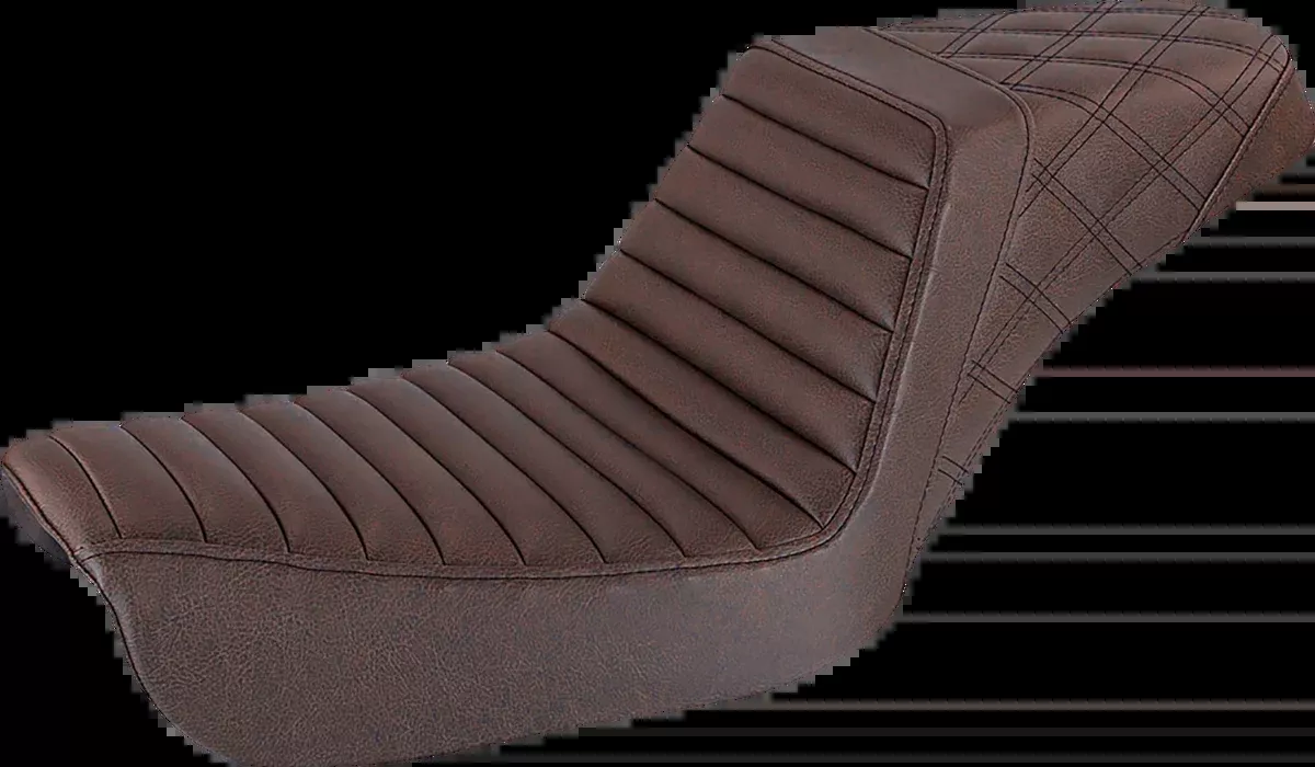 Step-Up Seat - Front Tuck-n-Roll/Rear Lattice Stitch - Brown - FXD