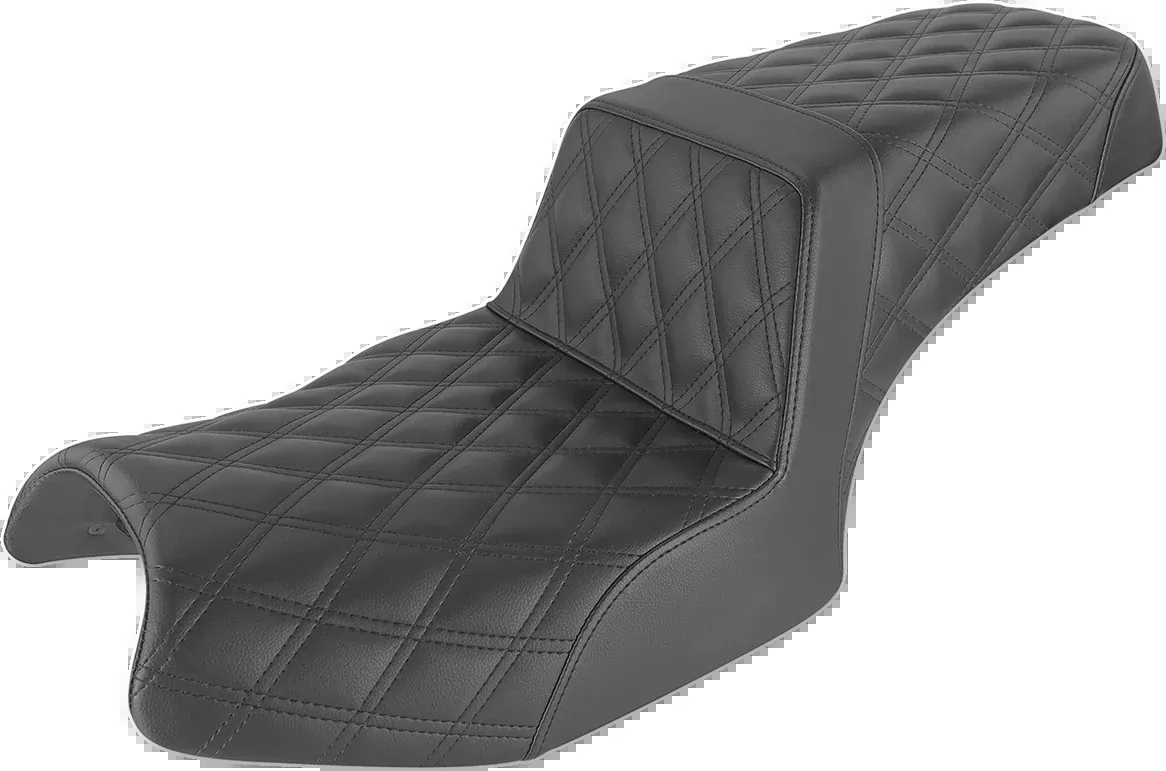 Step-Up Seat - Full Lattice Stitch - Black - Challenger