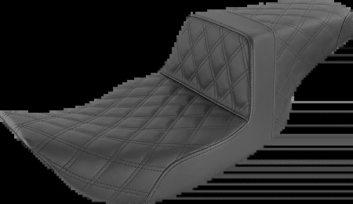 Step-Up Seat - Full Lattice Stitch - Black - FLHR/FLHX