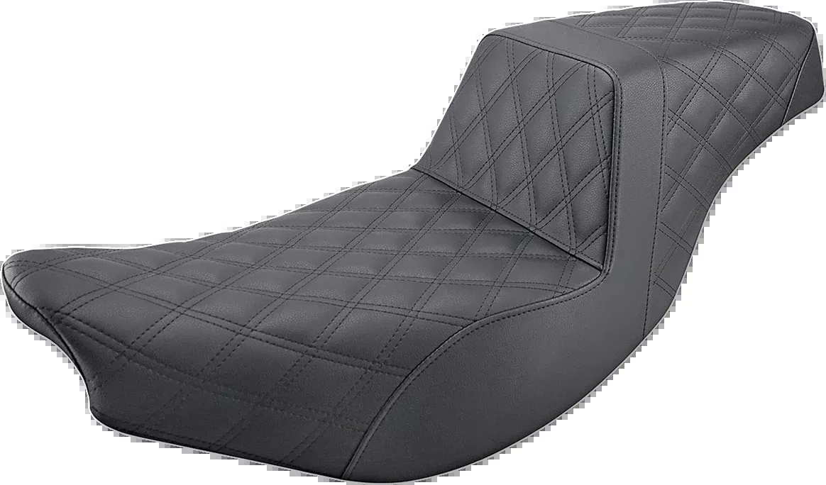 Step-Up Seat - Full Lattice Stitch - Black - Indian