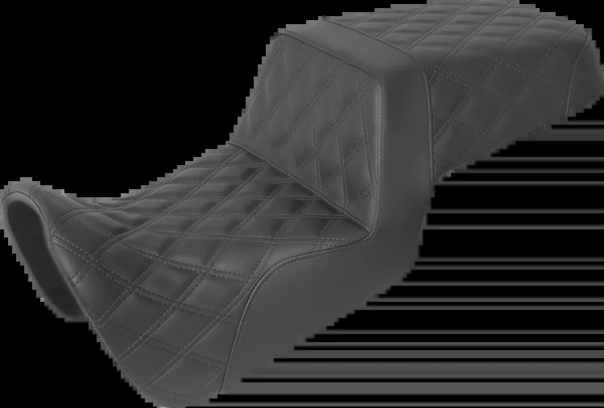 Step-Up Seat - Full Lattice Stitch - Black - Pan America '21-'24