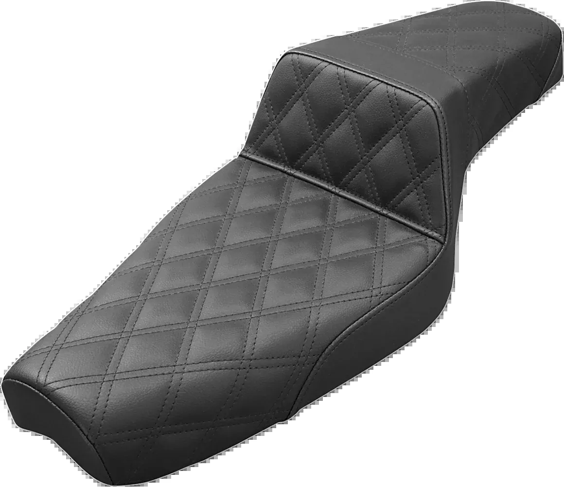 Step-Up Seat - Full Lattice Stitch - Black - XL