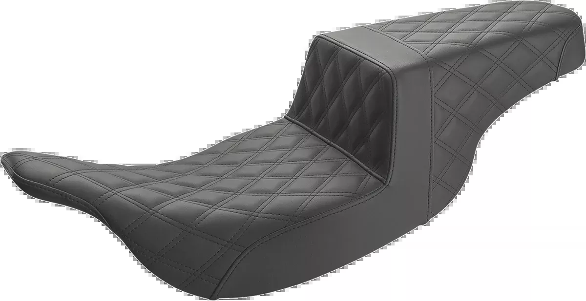 Step-Up Seat - Full Lattice Stitch - Black