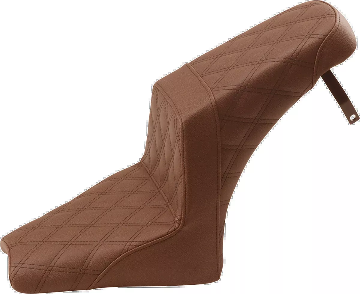 Step-Up Seat - Full Lattice Stitch - Brown - Scout Bobber