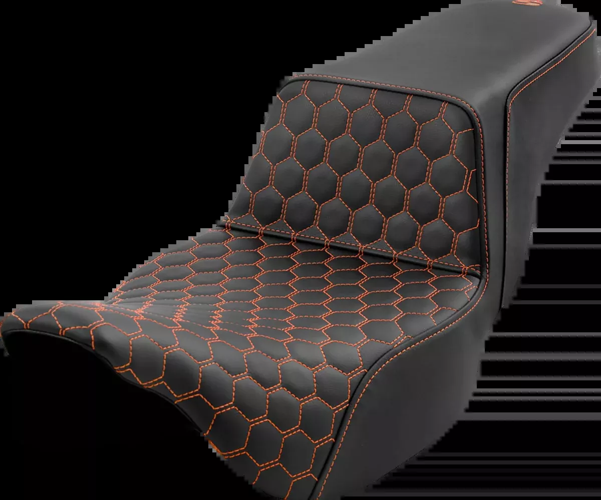 Step-Up Seat - Honeycomb - Extended Reach - Orange Stitching - FL '08-'23