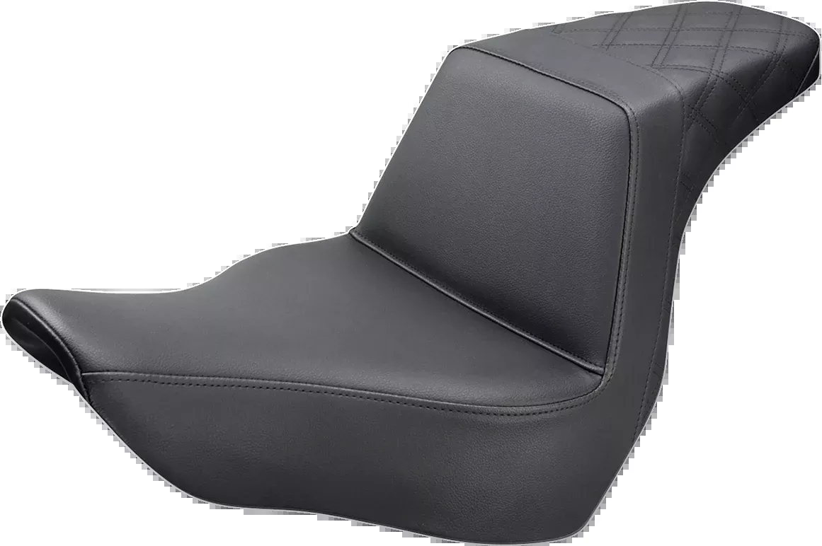 Step-Up Seat - Rear Lattice Stitch - Black