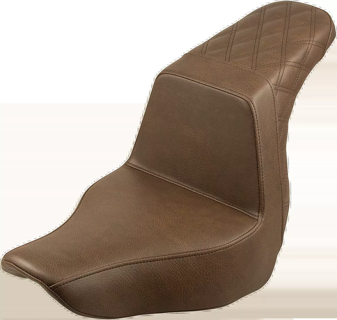 Step-Up Seat - Rear Lattice Stitch - Brown