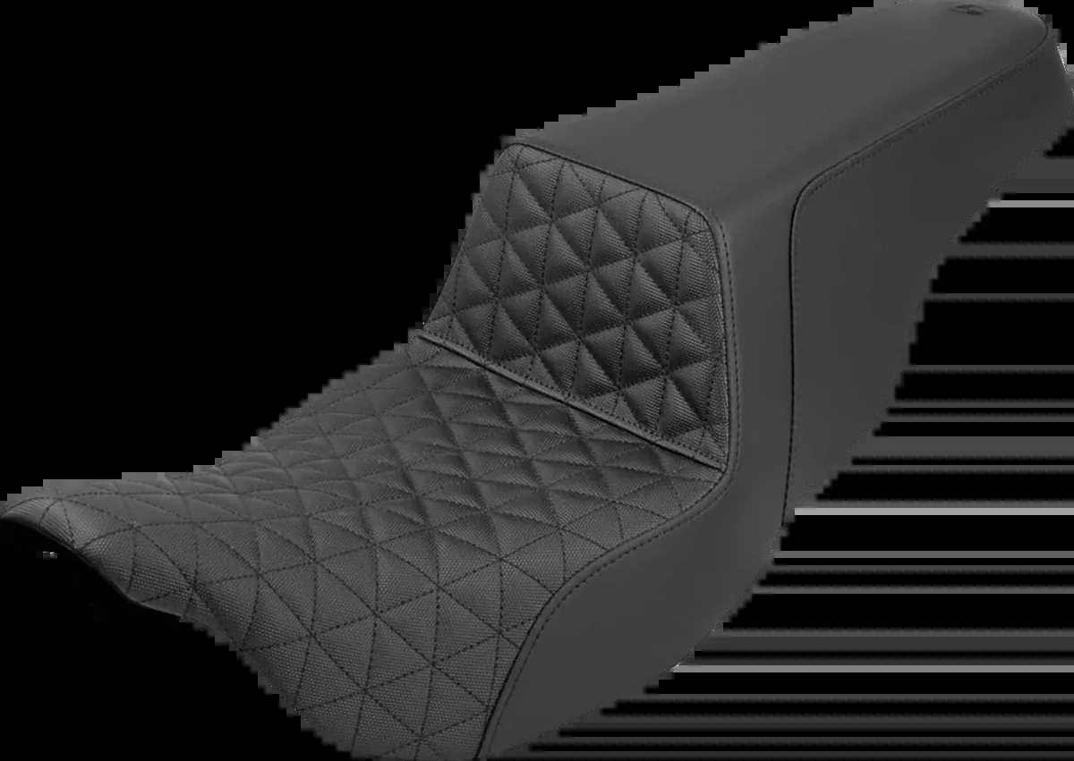 Step-Up Seat - Tri-Gripper - Black - FLH/FLT '08-'24