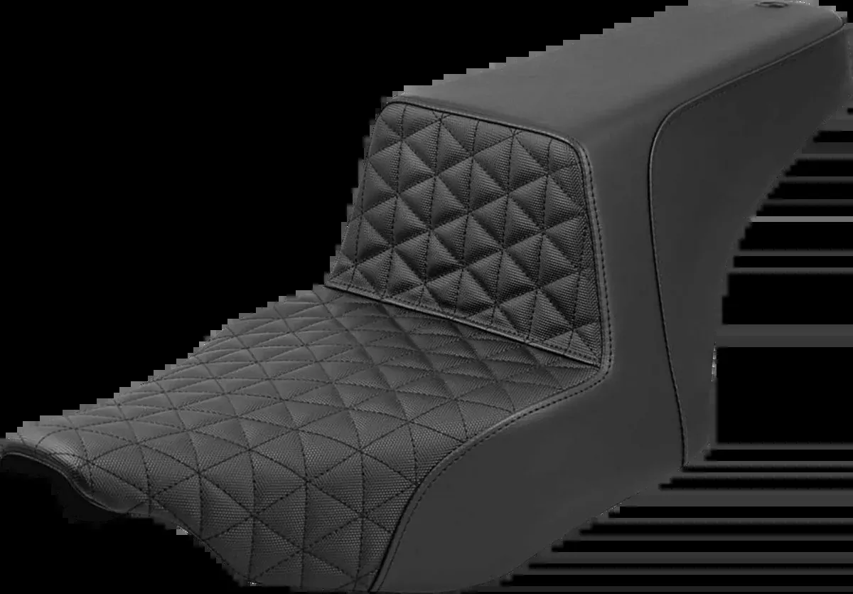 Step-Up Seat - Tri-Gripper - Black - FLH/FLT '23-'25