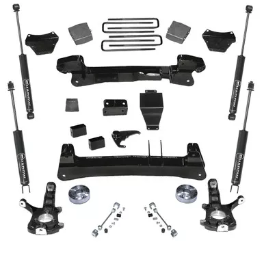 Superlift Suspension | K121 | 6 inch - Knuckle Kit with Superlift Shocks
