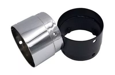 TAB Performance 2 inch Tip Extensions for TAB Slip On Mufflers (Select Finish and Size) Pair