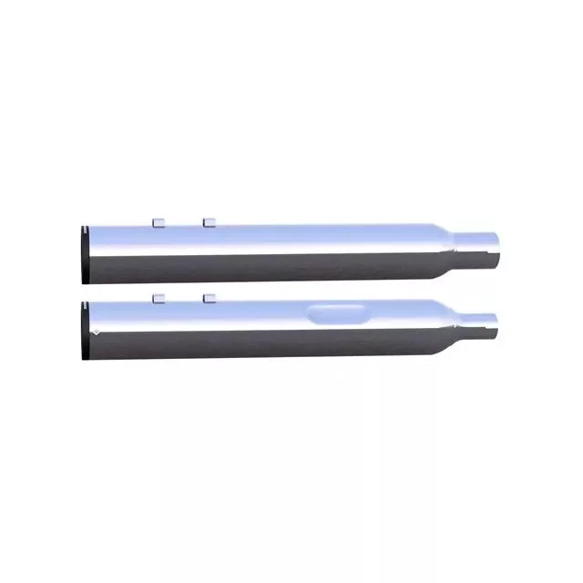 TAB Performance 4 inch Blunt Force Slip On Mufflers for '17-Up (NOT for Trikes) Select Finish
