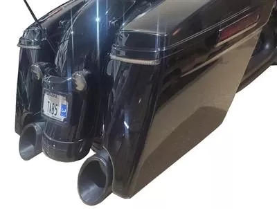 TAB Performance 50 Cal 5" Slip On Mufflers for Harley Davidson Touring 2017-Up (Select Finish and Tips)