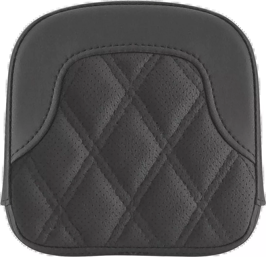 Tall Sissy Bar Pad - RoadSofa™ - Lattice Stitch - Black - FL '99-'23
