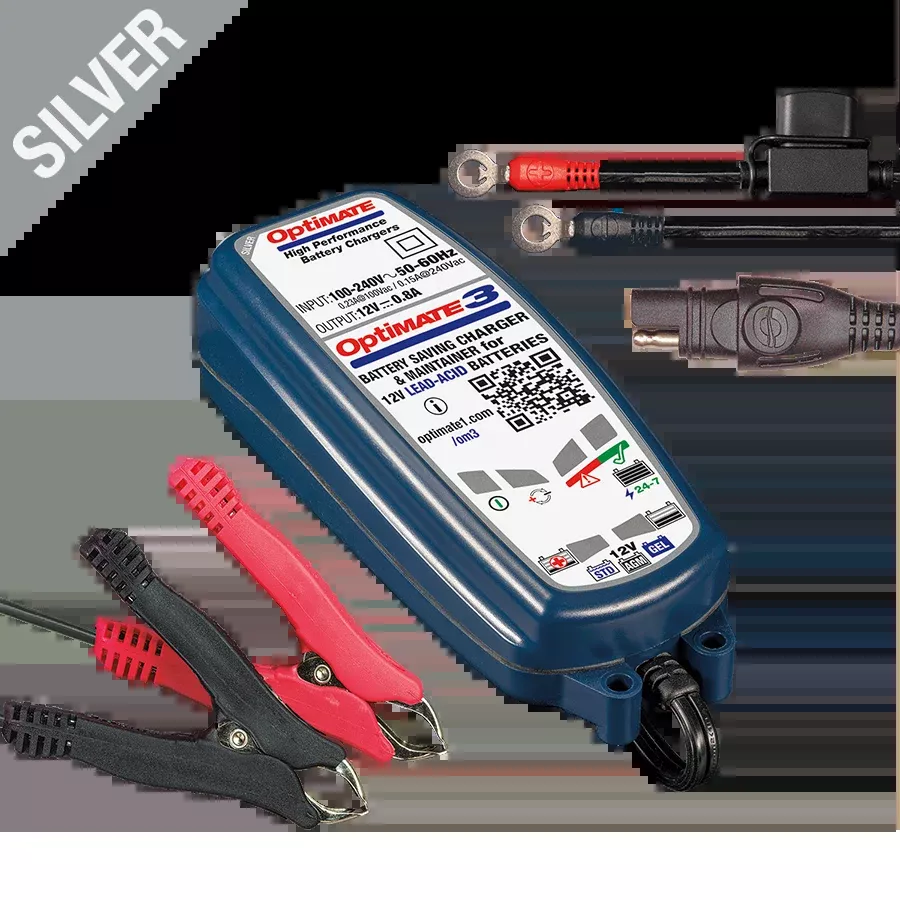 Tecmate Optimate 3 Global Battery Charger Desulfating Maintainer Maintenance 12 Volt