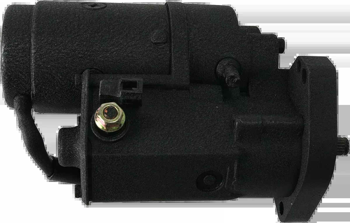 Terry Components Black Wrinkle Starter Motor for Harley Davidson 773590