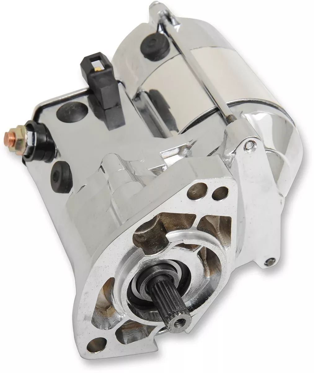 TERRY COMPONENTS Harley Davidson Chrome Starter Motor (Part #771090)