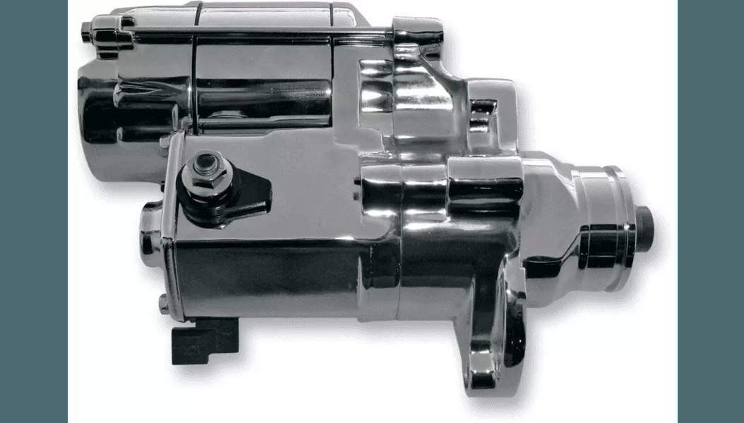 Terry Components Starter Motor for '07-16 Harley Davidson Touring '06-17 Softail Models - Chrome