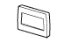 Thetford 36387 Wall Switch Tecma, Black/White