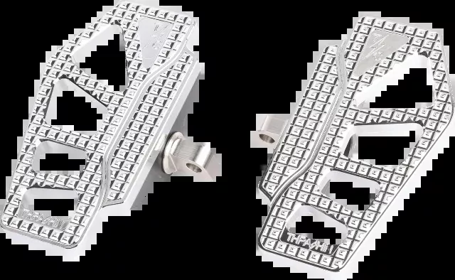 Thrashin Apex Chrome Mini Male Mount Floorboards for 1957-17 Harley Softail Dyna