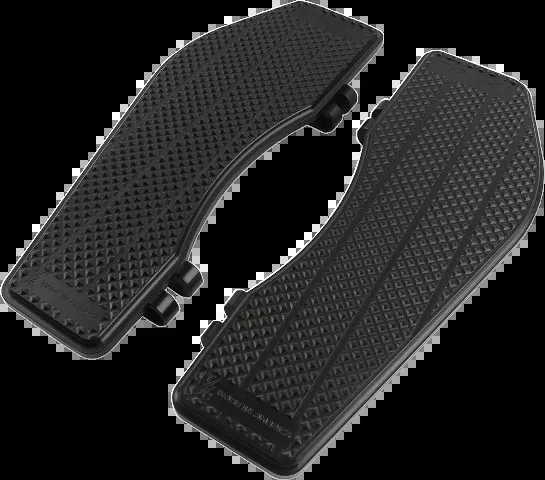 Thrashin Bagger Black Front Driver Floorboards 1980-2023 Harley Touring Softail