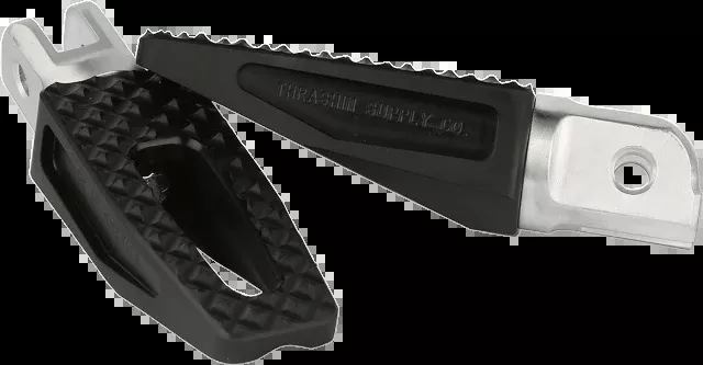 Thrashin P-54 Black Front Slim Driver Footpegs for 2018-2023 Harley Softail