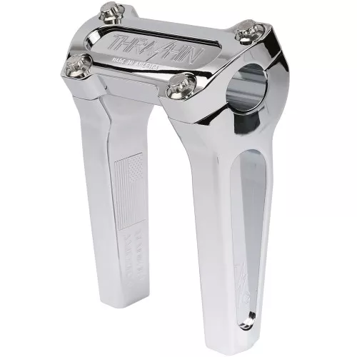 Thrashin Supply 6" Straight Handlebar Risers - Chrome