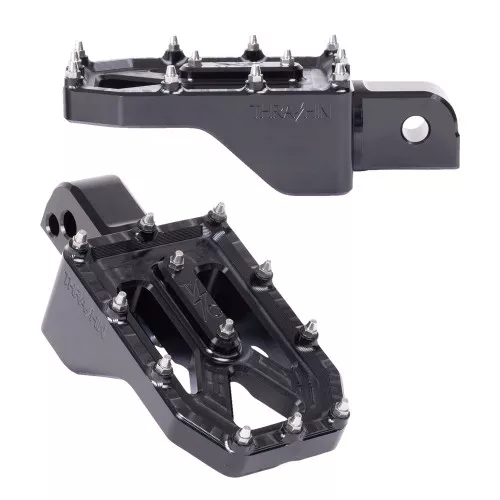 Thrashin Supply Aggressor Foot Pegs for Harley - Black