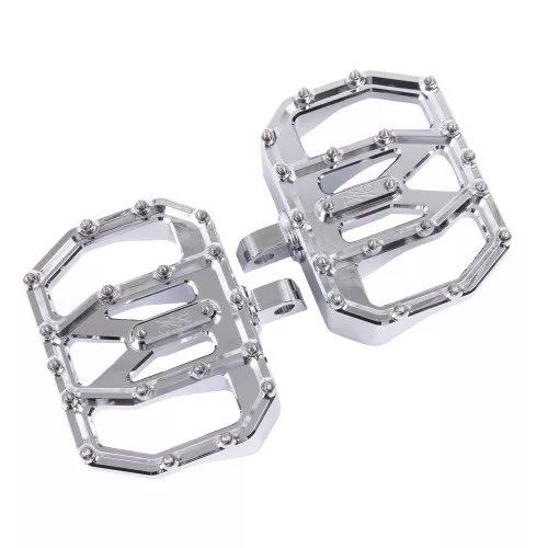 Thrashin Supply Aggressor Mini Floorboards for Harley - Chrome