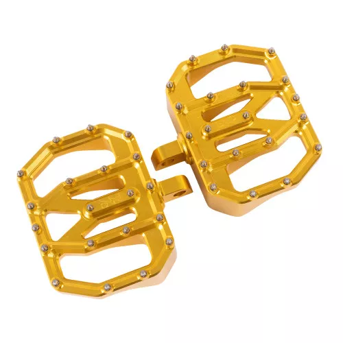 Thrashin Supply Aggressor Mini Floorboards for Harley - Gold