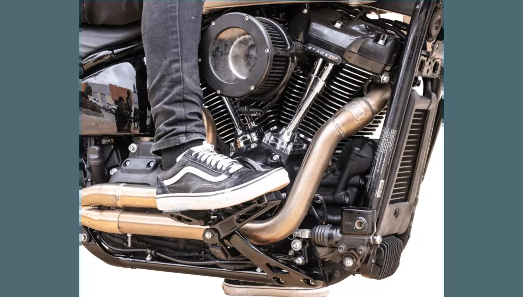 Thrashin Supply Billet Brake Arm for '18-Up Harley Davidson M8 Softail with Mid Controls - Chrome