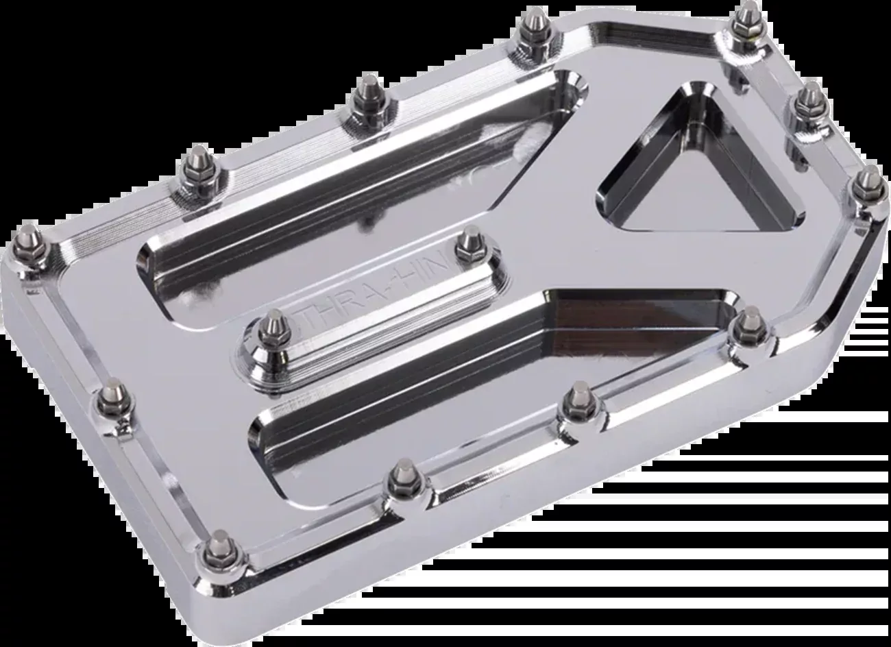 Thrashin Supply Co. Aggressor Brake Pedal Pad - Chrome - Touring - TSC-2220-3