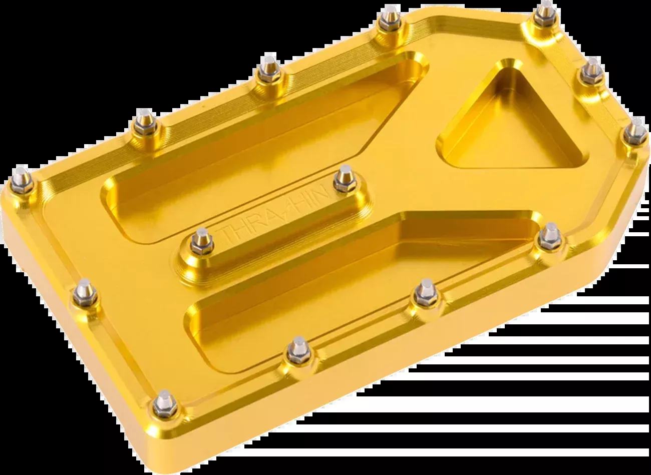 Thrashin Supply Co. Aggressor Brake Pedal Pad - Gold - Touring - TSC-2220-5
