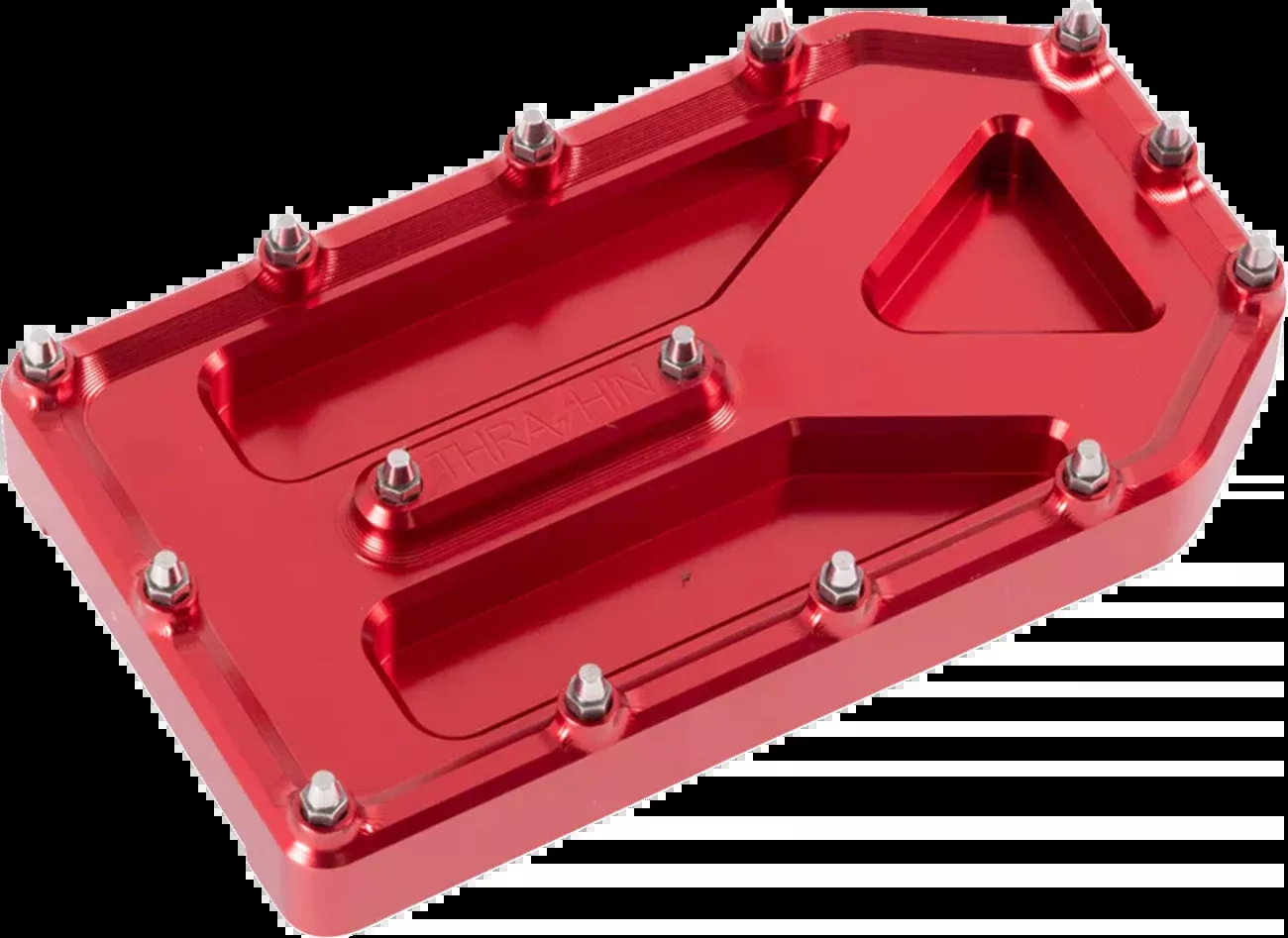 Thrashin Supply Co. Aggressor Brake Pedal Pad - Red - Touring - TSC-2220-2