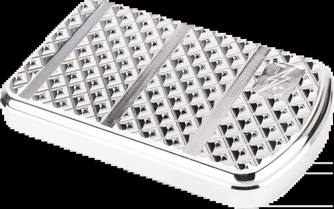 Thrashin Supply Co. Brake Pedal Pad - Touring - Chrome - TSC-2201-3