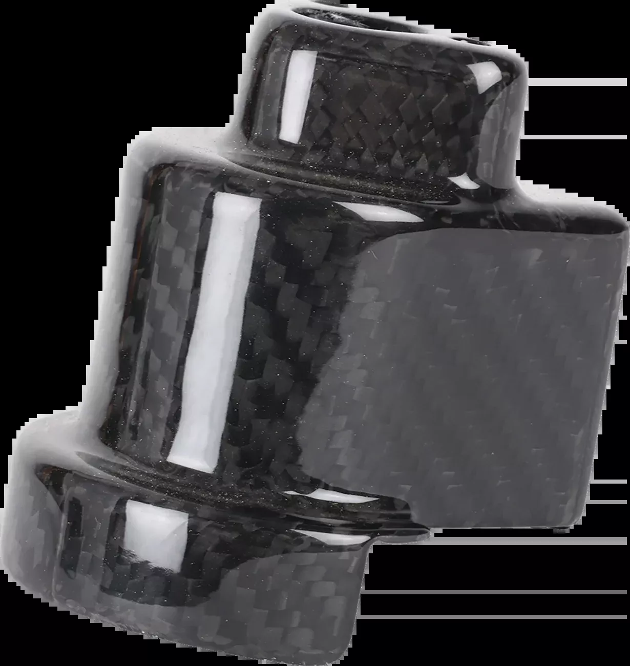 Thrashin Supply Co. Gloss Weave Carbon Fiber Cover for Steering Lock – Part TSC-3033-0