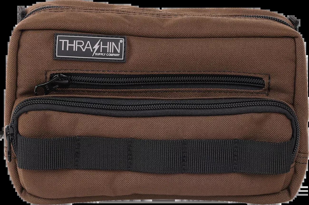 Thrashin Supply Co. Handlebar Bag Plus - Brown - THB-0009