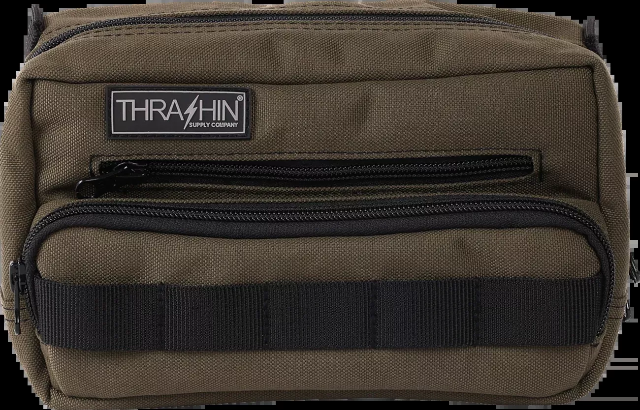 Thrashin Supply Co. Handlebar Bag Plus - Green - THB-0010