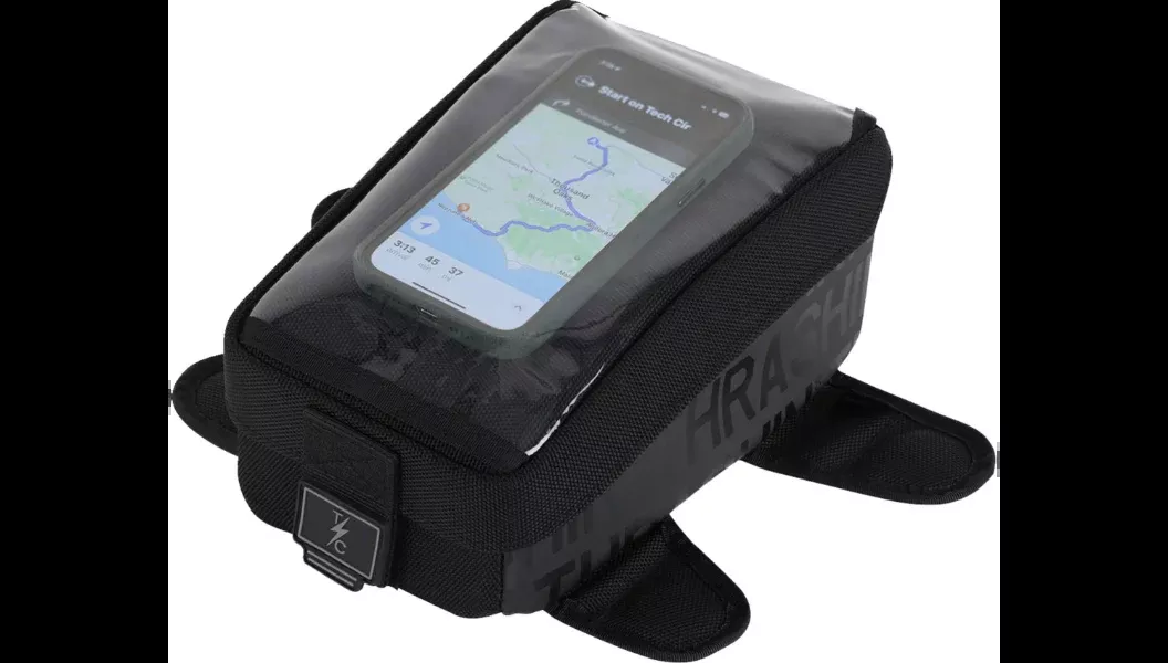Thrashin Supply Co. Magnetic Tank Bag – 3.5L – Black – TSB-0017