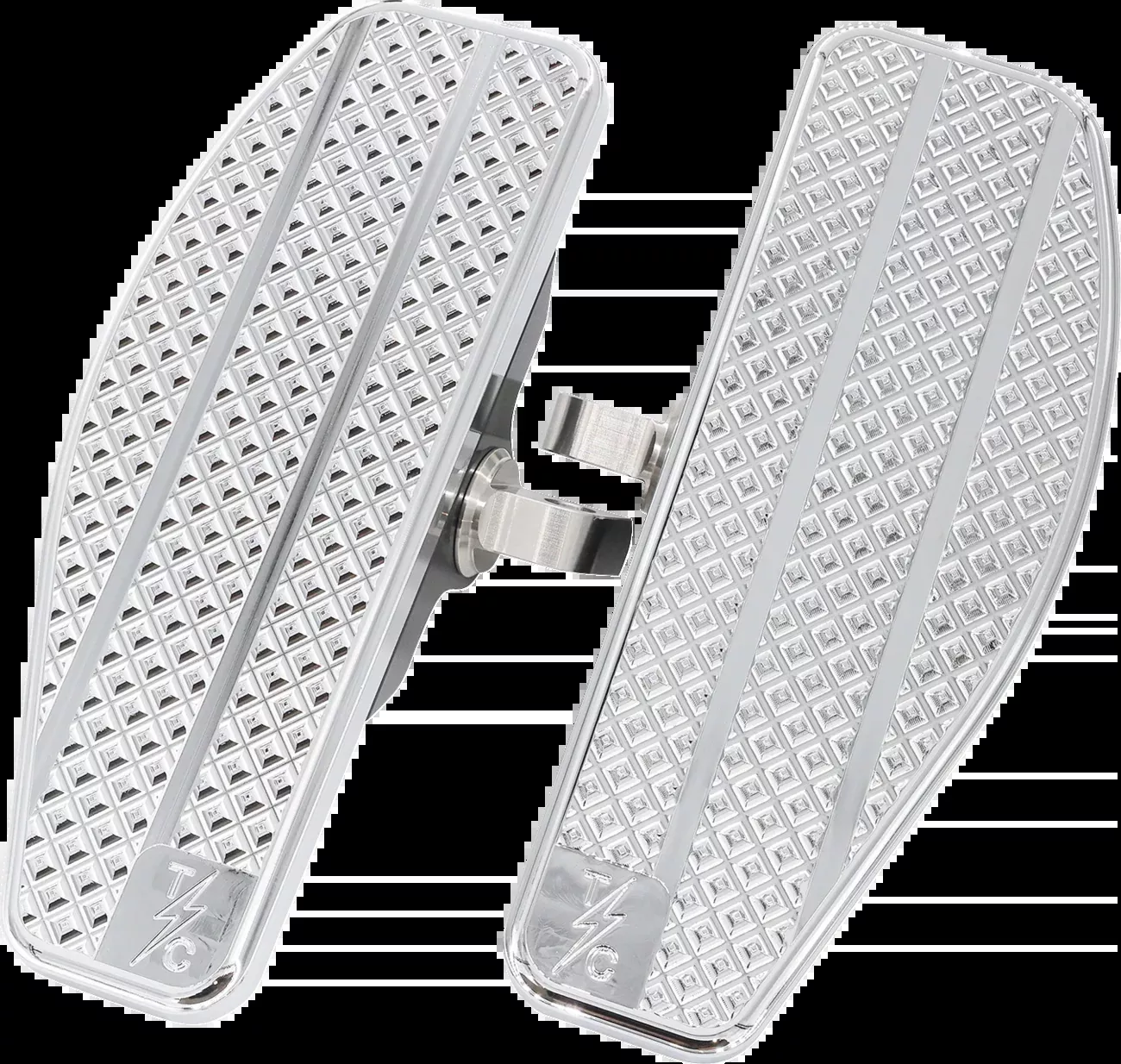 Thrashin Supply Co. Mini Floorboards - Chrome - TSC-2025-3